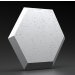 płytki ceramiczne ETNA WHITE FLASH 3D PANEL ŚCIENNY 60X52 